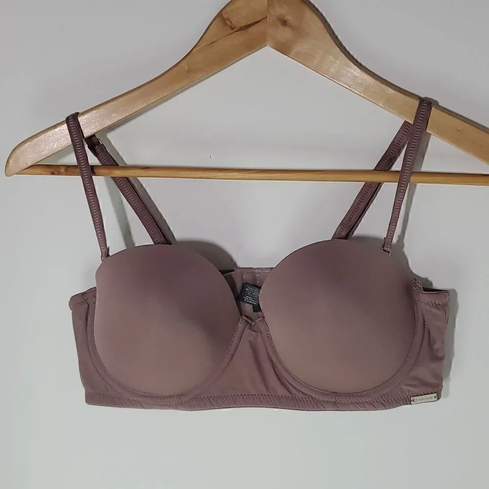 Tahari Underwire Convertible Bra Lightly Padded Purple 36C